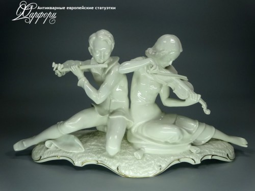 Купить фарфоровые статуэтки Hutschenreuther, Музыкальный дуэт, Германия
